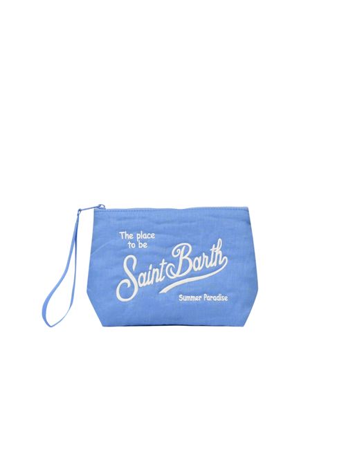 Pochette Aline Soft Line in lino Celeste Mc2 Saint Barth | ALI005100551L